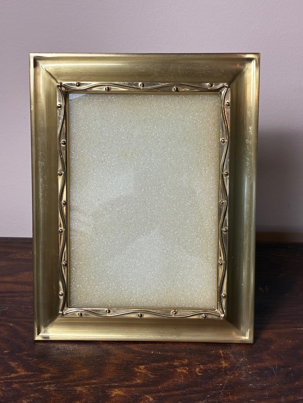 Vintage Brass Picture Frame 9x7